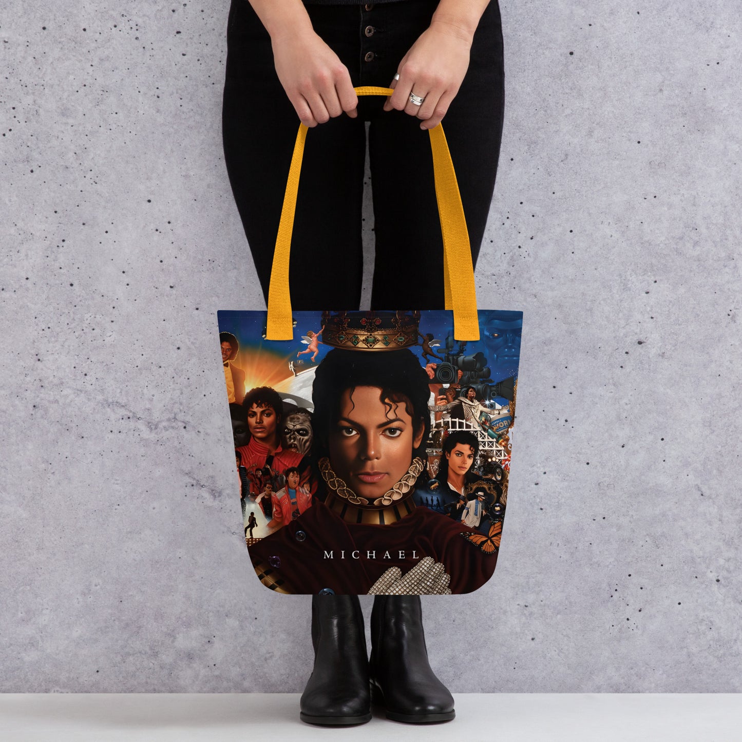 DARTFYT® All Eras — Tote Bag Collage Collector — Détail | Streetwear Premium
