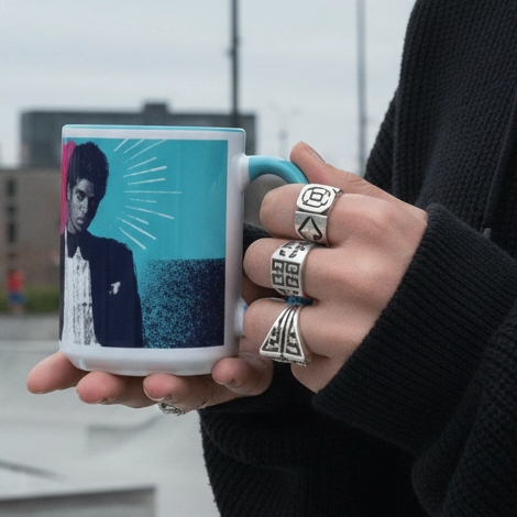 DARTFYT® Off The Wall — Mug Pop Art Collector — Vue de côté | Streetwear Premium