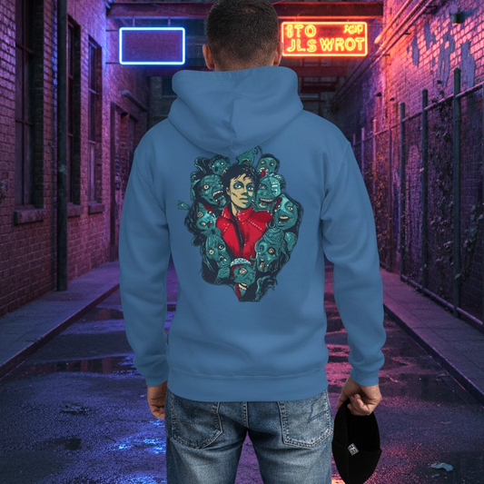 DARTFYT® Thriller — Hoodie Back Print Collector — Vue de côté | Streetwear Premium Collection Michael Jackson