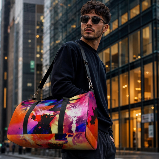 DARTFYT® King of Pop — Sac de Voyage Néon Collector — Vue principale | Streetwear Premium Collection Michael Jackson