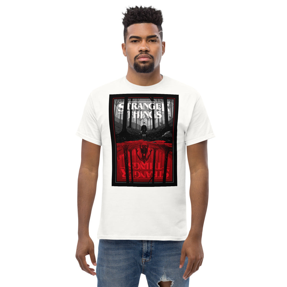 T-shirt heavyweight Stranger Things Upside Down – fan merch série Netflix