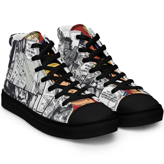 DARTFYT® One Piece | Équipage Chapeau de Paille — Sneakers Collector — Vue de côté | Streetwear Premium Collection One Piece