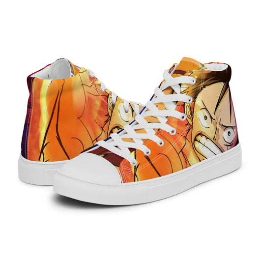 One Piece | Luffy Fire — Collector High-Top Sneakers