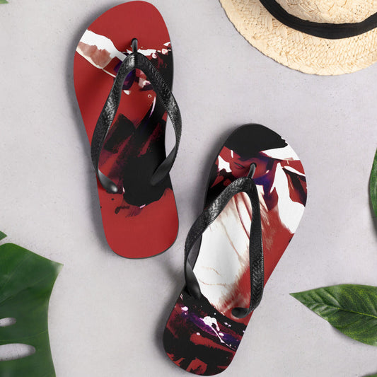DARTFYT® Red King — Flip-Flops Collector — Vue principale | Streetwear Premium Collection Michael Jackson