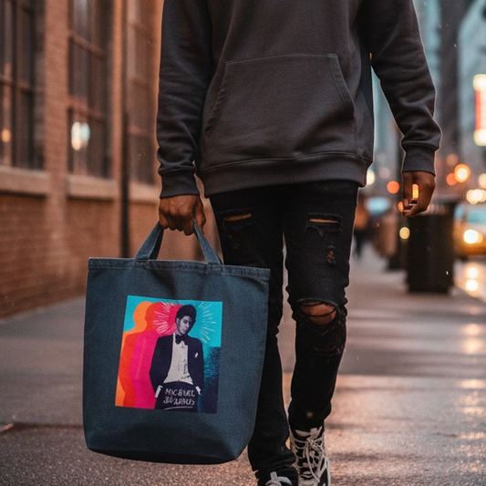 DARTFYT® Off The Wall — Tote Bag Pop Art Collector — Vue de côté | Streetwear Premium