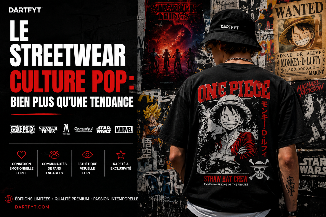Guide streetwear culture pop – T-shirts et hoodies fan anime et séries – DARTFYT®