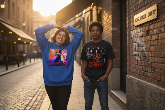 T-shirt Thriller et hoodie Michael Jackson DARTFYT® – Collection King of Pop collector streetwear édition limitée