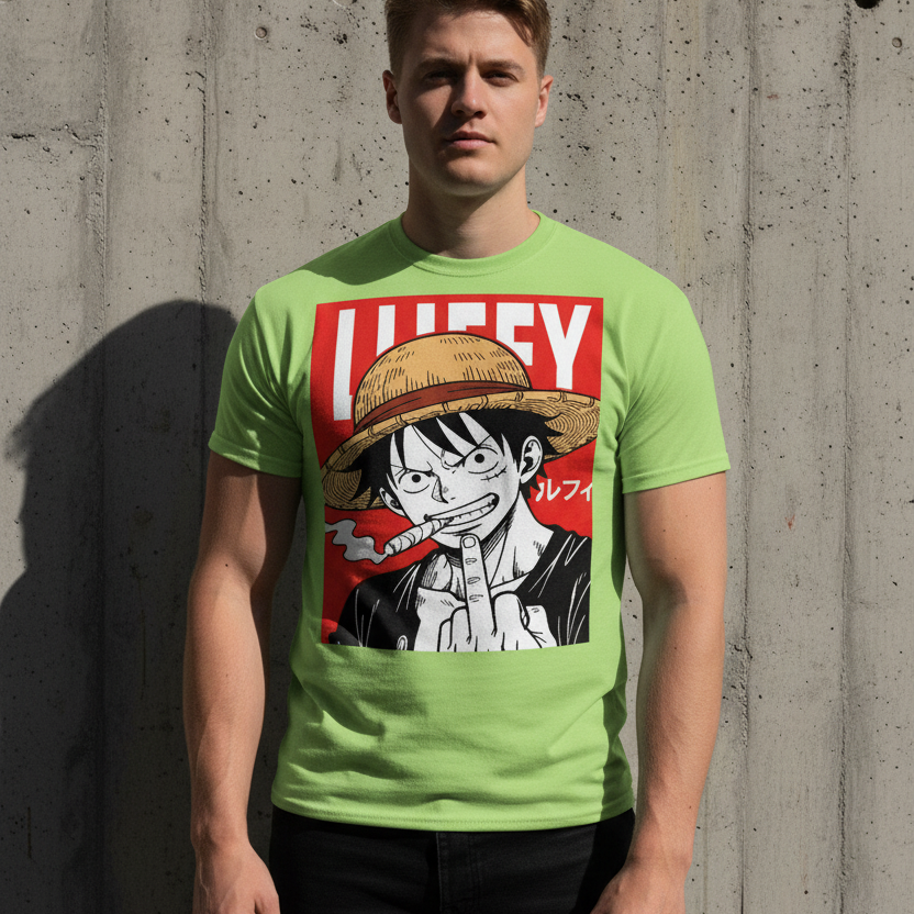 DARTFYT® — Luffy Tee | Concrete Wall
