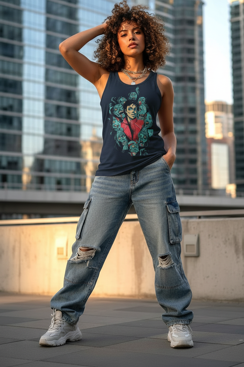 Modelo feminina — THRILLER Débardeur navy