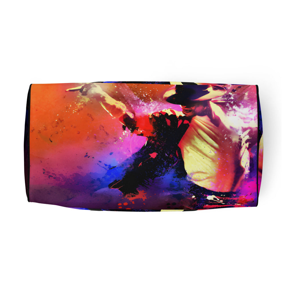 Bolsa de viagem Michael Jackson neon com design streetwear vibrante e estilo vintage manga homme France 2026.