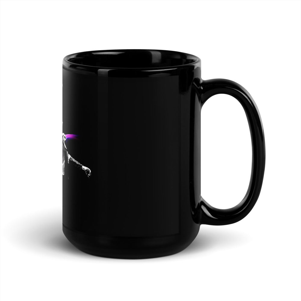Caneca preta de cerâmica com design vintage de Michael Jackson em estilo streetwear manga 2026 France homme anime.