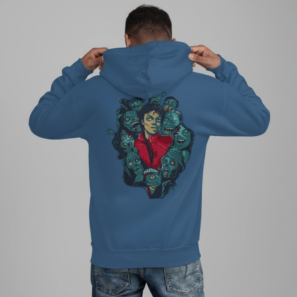 Michael Jackson Thriller Hoodie Back Print – Graphic Art Collector King of Pop Edition