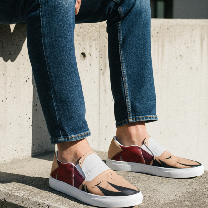 Luffy Sneakers — Brutalist Concrete Editorial | DARTFYT®