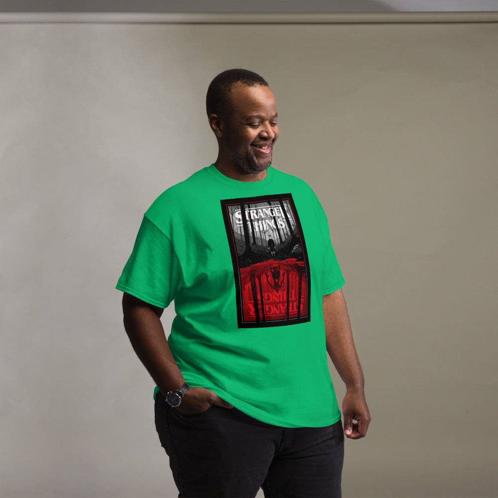  T-shirt heavyweight Stranger Things Upside Down – fan merch série Netflix