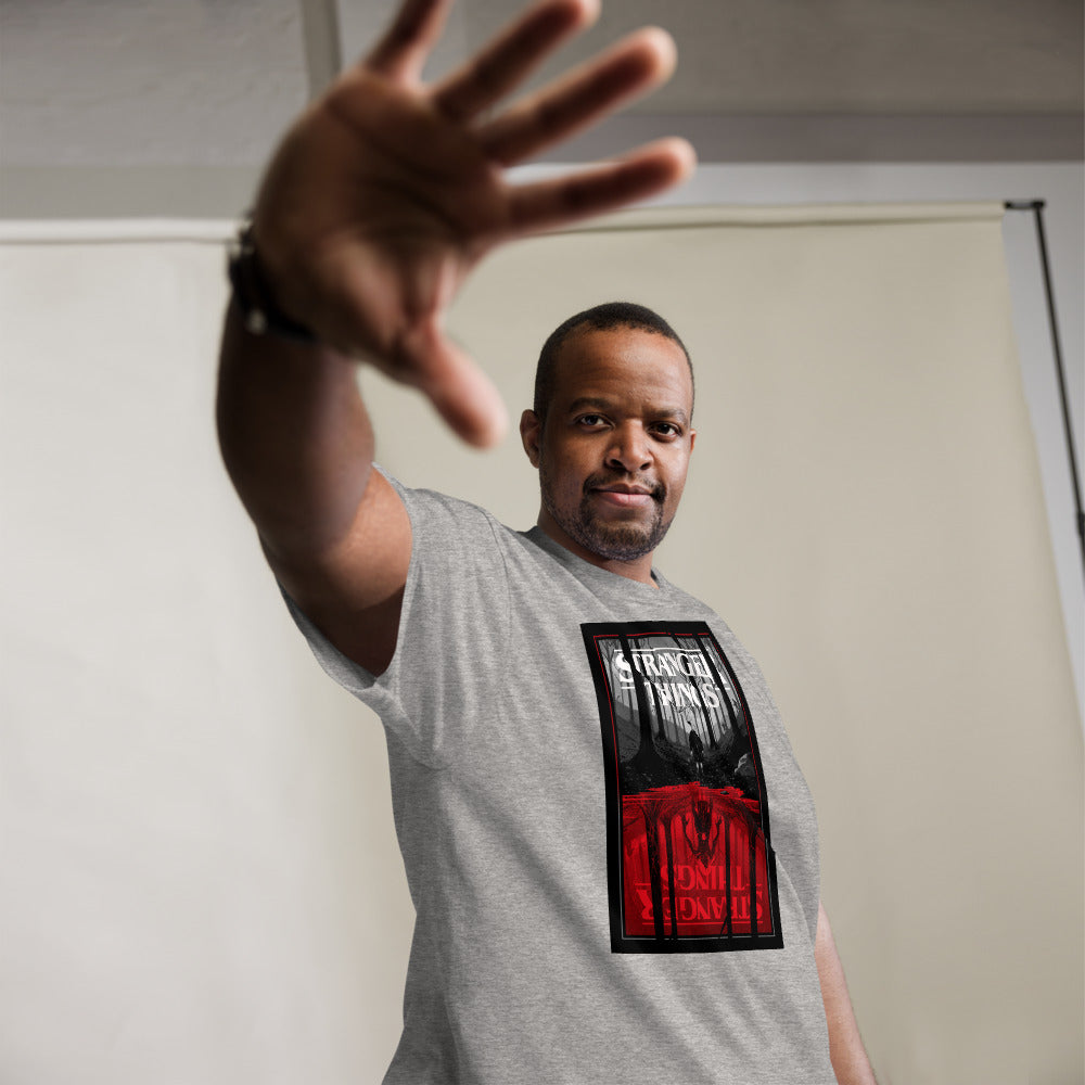  T-shirt heavyweight Stranger Things Upside Down – fan merch série Netflix