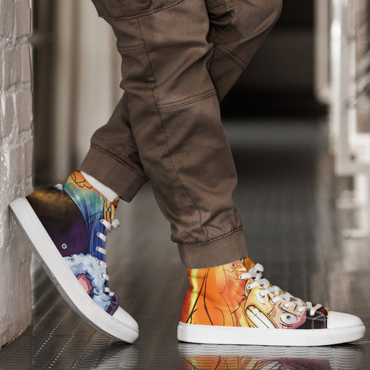 One Piece | Luffy Fire — Collector High-Top Sneakers