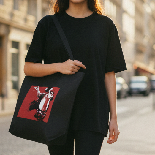 RED KING Tote Bag — Paris Golden Hour DARTFYT® Editorial
