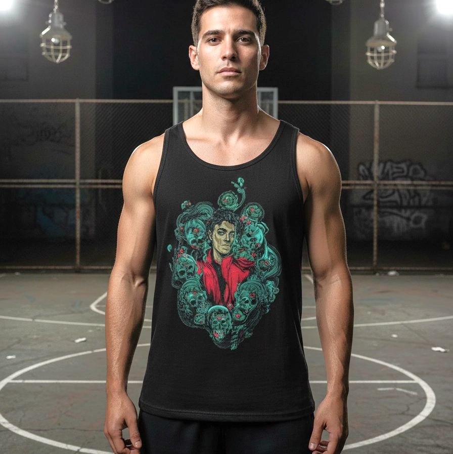 Michael Jackson Thriller Tank Top - Graphic Art Collector King of Pop Edition