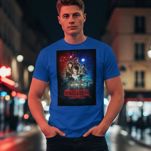 Stranger Things T-shirt Royal Blue — Editorial DARTFYT®