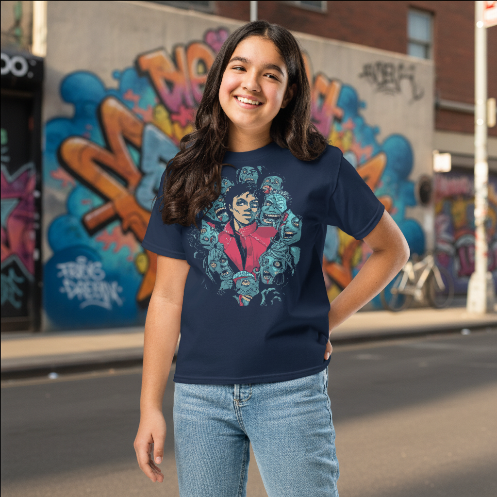 Thriller T-Shirt Enfant — DARTFYT® Editorial Mockup