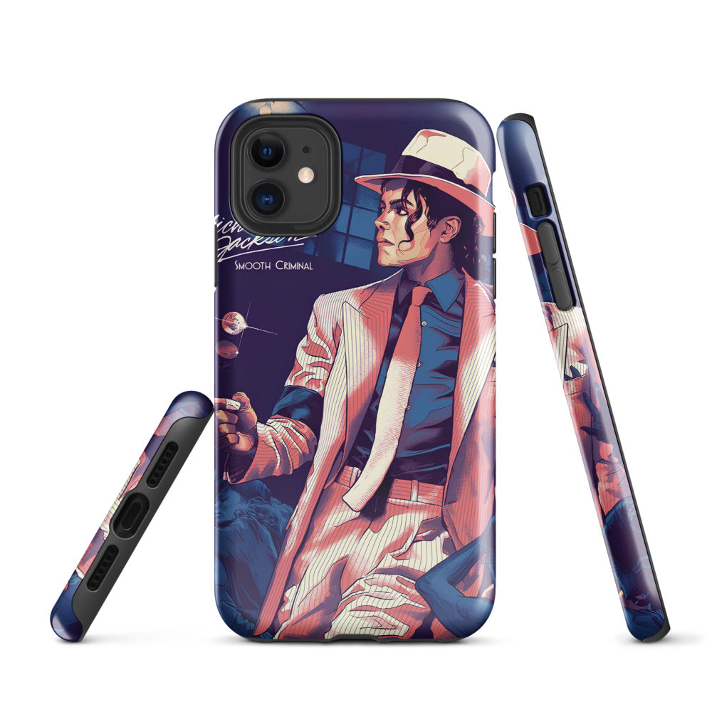 Capinha iPhone streetwear com arte manga de Michael Jackson Smooth Criminal estilo vintage France homme 2026.