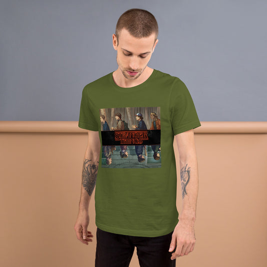 T-shirt homme Stranger Things dos – vêtement graphique fan