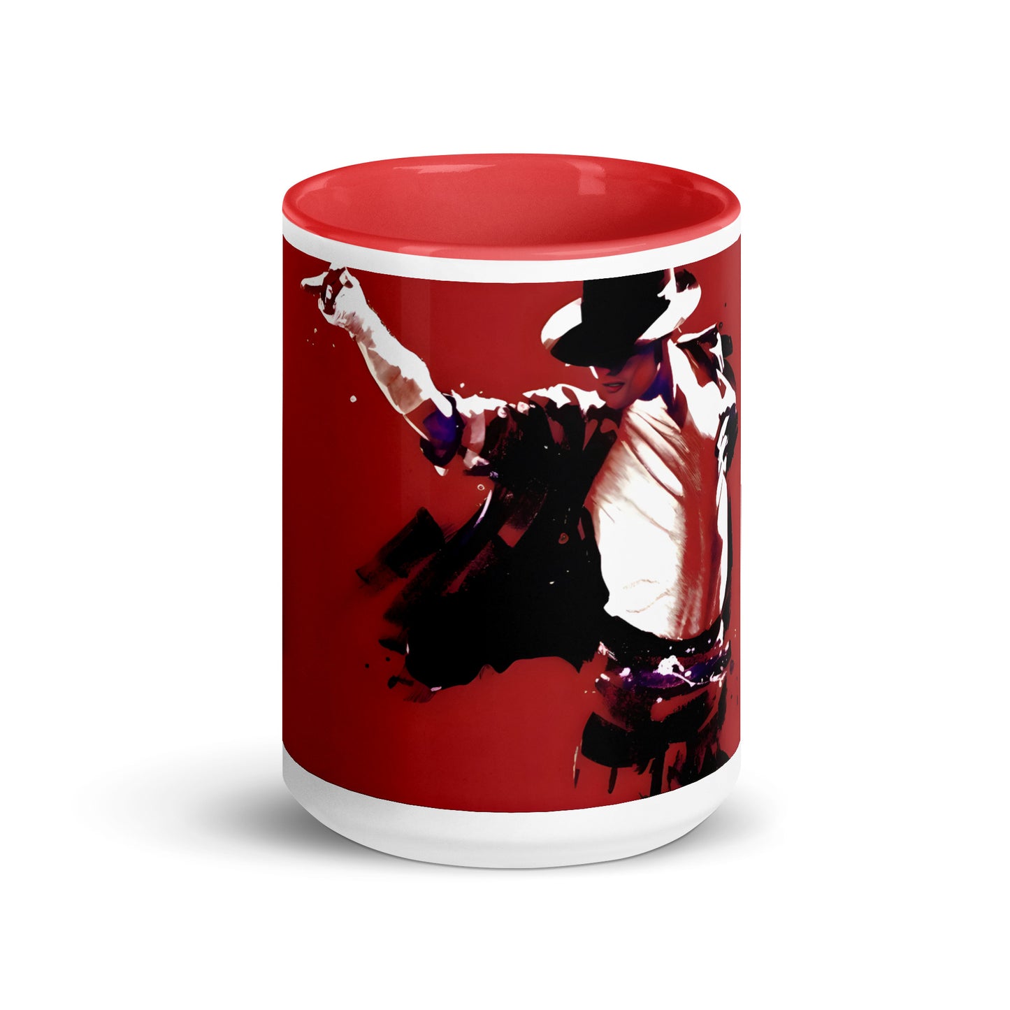 Michael Jackson Red King Mug – Bicolor Ceramic Collector King of Pop Edition