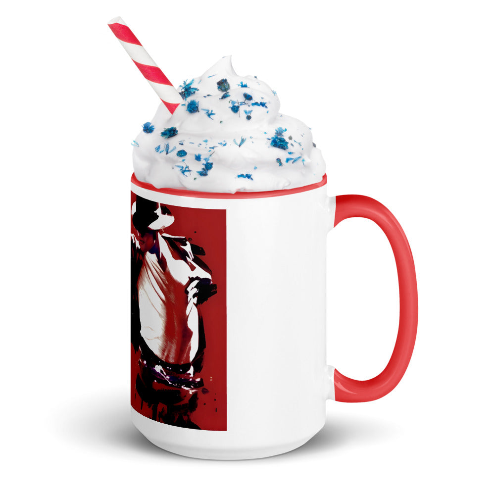 Michael Jackson Red King Mug – Bicolor Ceramic Collector King of Pop Edition
