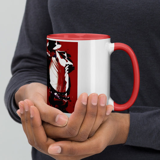 Michael Jackson Red King Mug – Bicolor Ceramic Collector King of Pop Edition