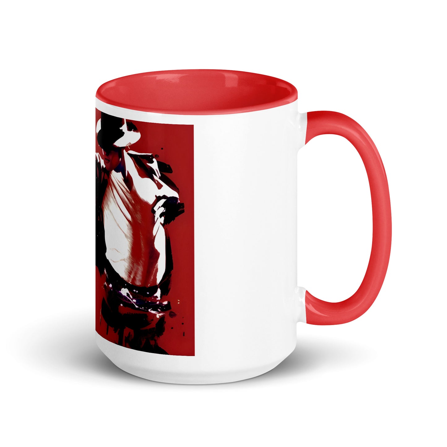 Michael Jackson Red King Mug – Bicolor Ceramic Collector King of Pop Edition