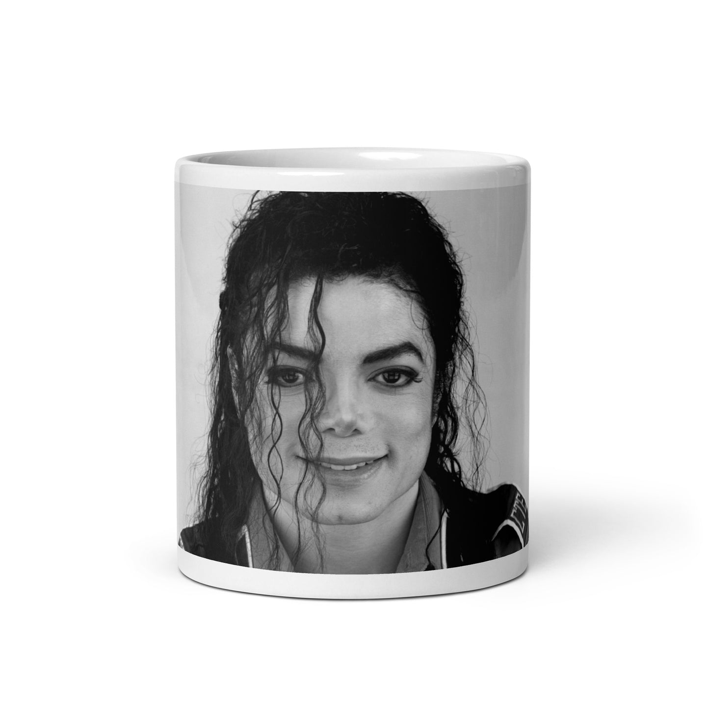Mug Michael Jackson Portrait – Vue [Angle/Blanc] | DARTFYT®
