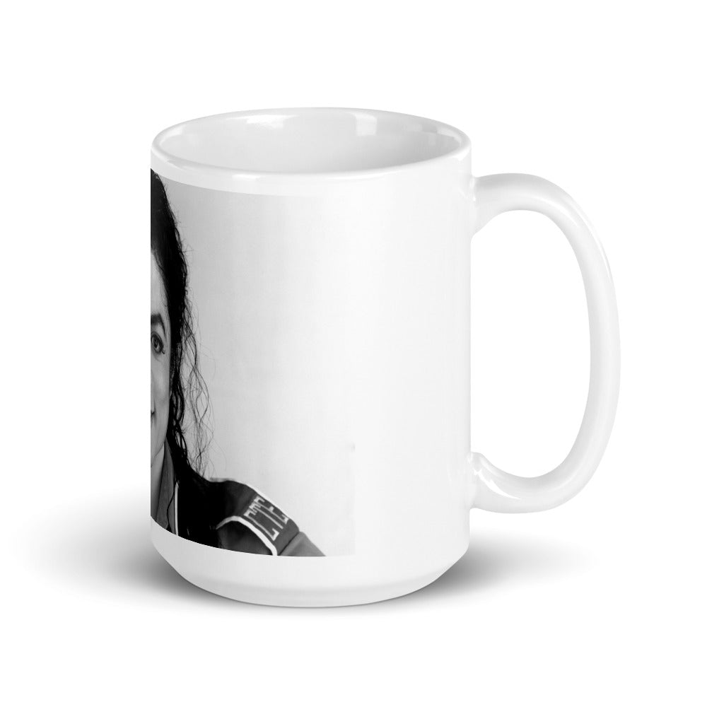 Mug Michael Jackson Portrait – Vue [Angle/Blanc] | DARTFYT®