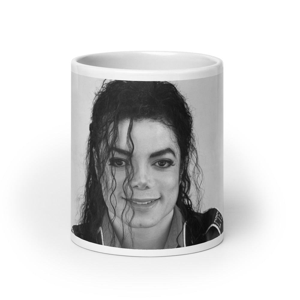 Mug céramique blanc Michael Jackson Portrait – Édition Collector King of Pop | DARTFYT®