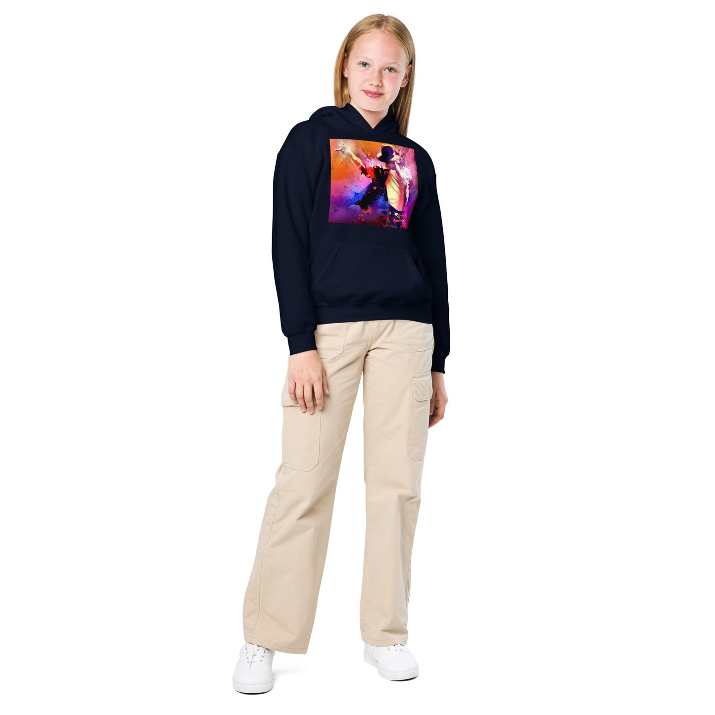 Moletom infantil preto oversized streetwear com estampa colorida Michael Jackson King of Pop estilo vintage manga France 2026.