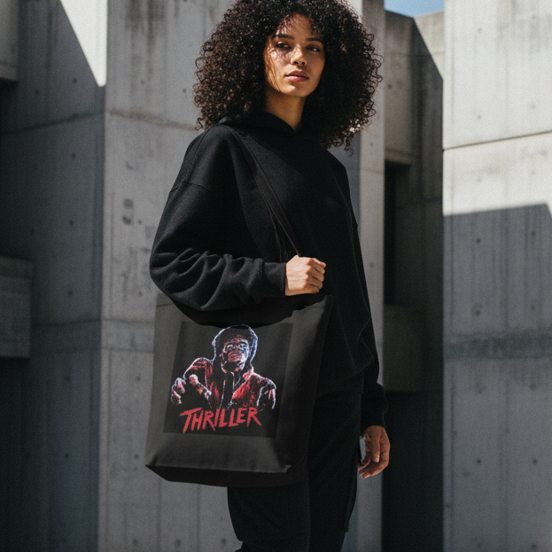 Zombie Tote Bag — Brutalist Concrete Editorial | DARTFYT®