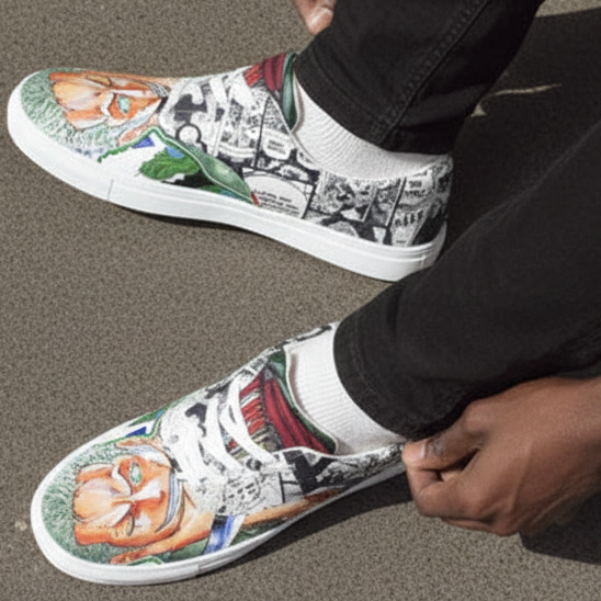 Zoro Sneakers — Top-Down Concrete Editorial | DARTFYT®